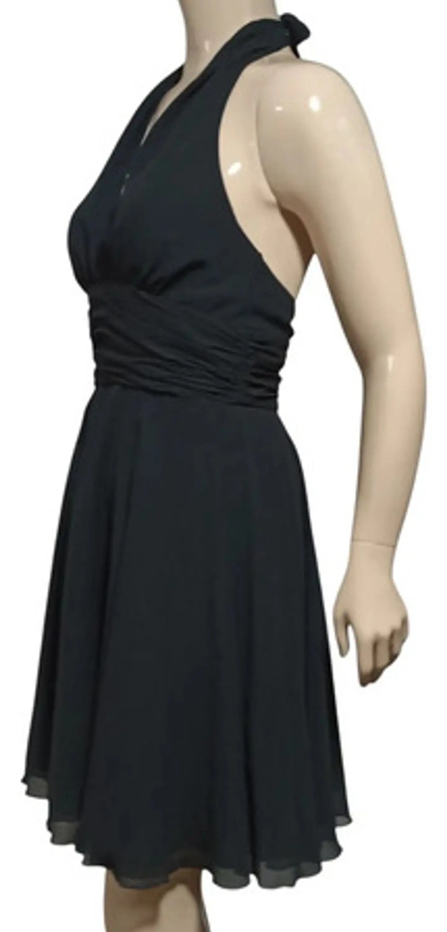 Vestido De Fiesta Coctel Cuello Halter Marca White House 3
