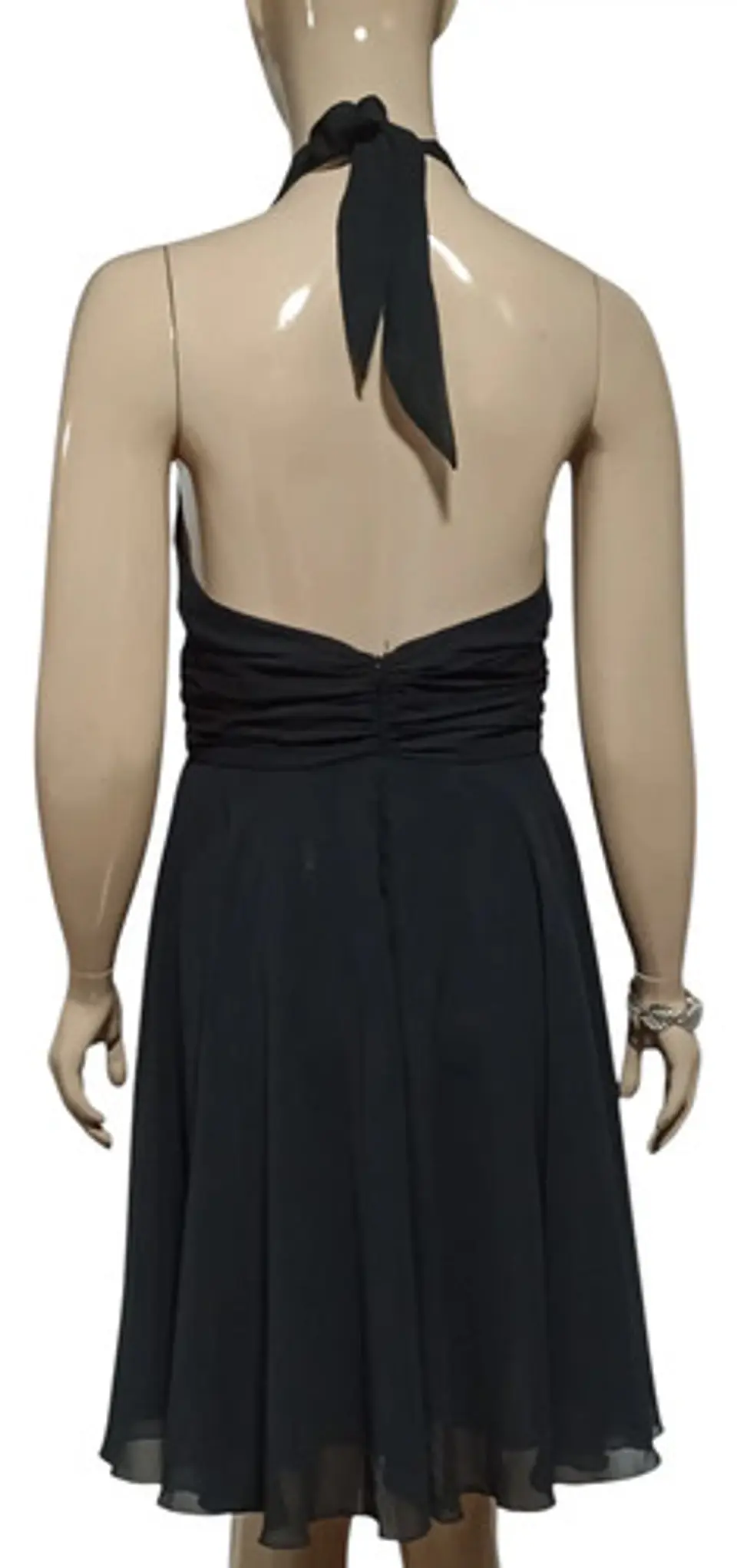 Vestido De Fiesta Coctel Cuello Halter Marca White House 5