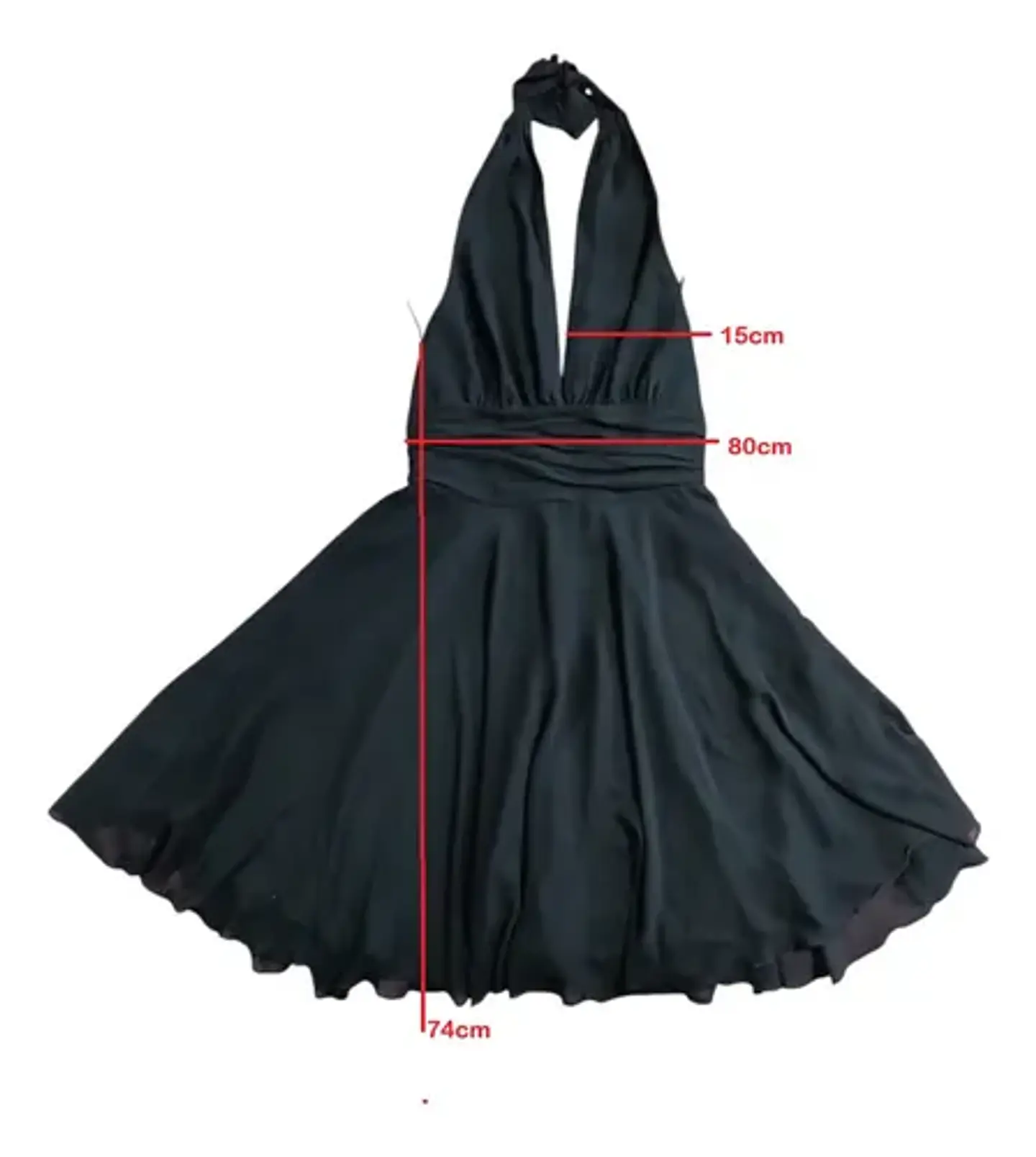 Vestido De Fiesta Coctel Cuello Halter Marca White House 7
