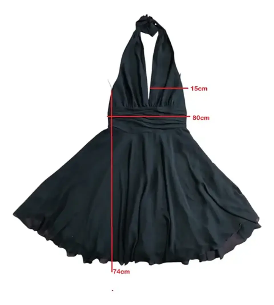 Vestido De Fiesta Coctel Cuello Halter Marca White House 7