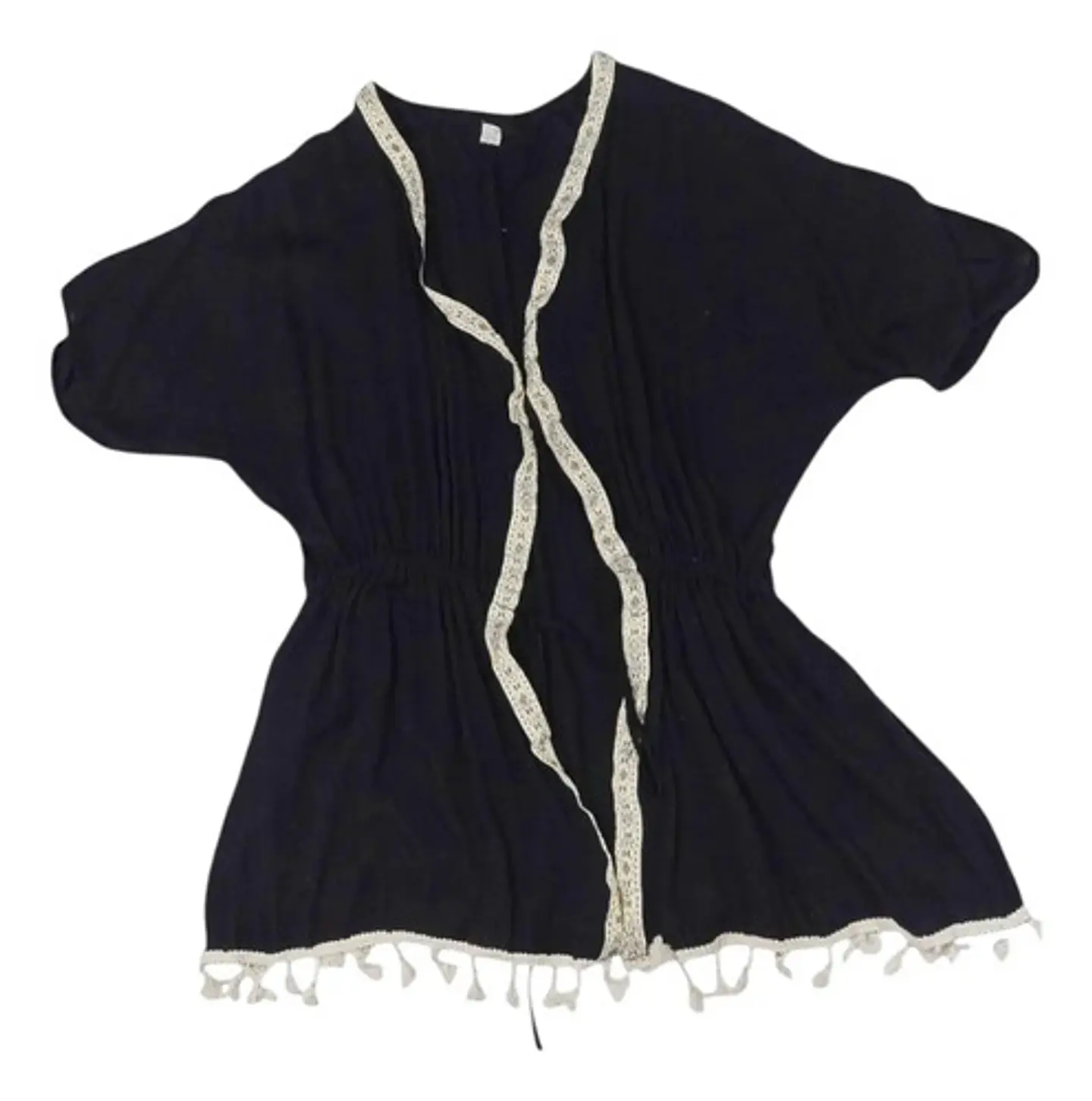 Salida De Baño Boho Chic Ajustable Negra Talla Única M / Xl 7