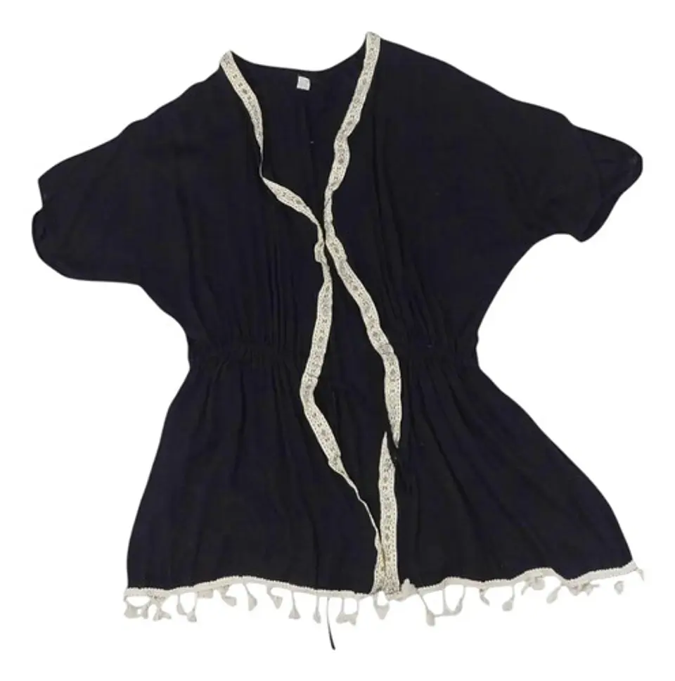 Salida De Baño Boho Chic Ajustable Negra Talla Única M / Xl 7
