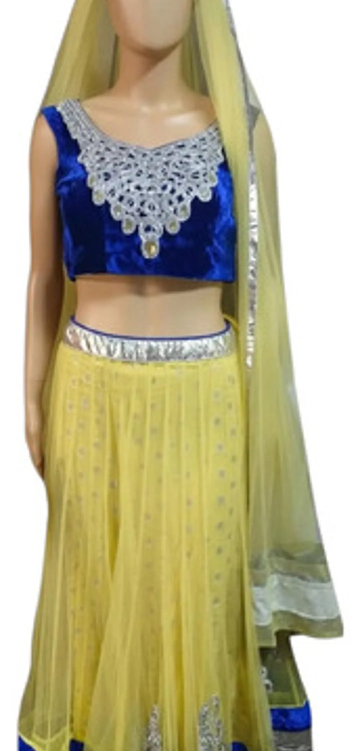 Disfraz Hindú Radha Garba Lehenga Choli Mujer Talla M - L 2