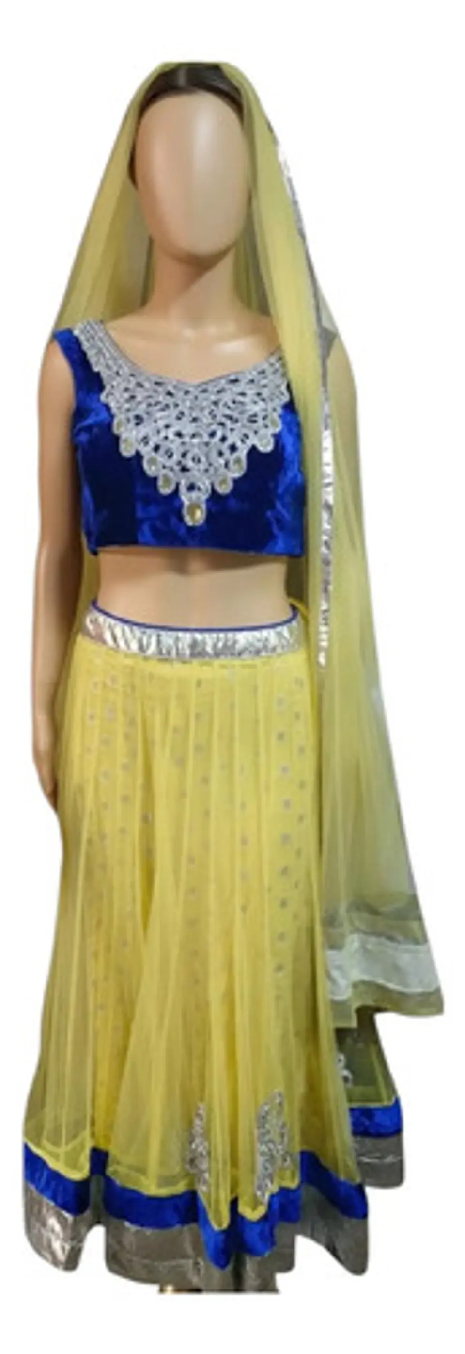 Disfraz Hindú Radha Garba Lehenga Choli Mujer Talla M - L 2