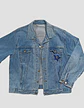 Chaqueta de Mezclilla Unisex Oversize Con Parches de Lentejuelas Diseño Platillo Volador - Miniatura 5