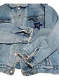 Chaqueta de Mezclilla Unisex Oversize Con Parches de Lentejuelas Diseño Platillo Volador - Miniatura 9