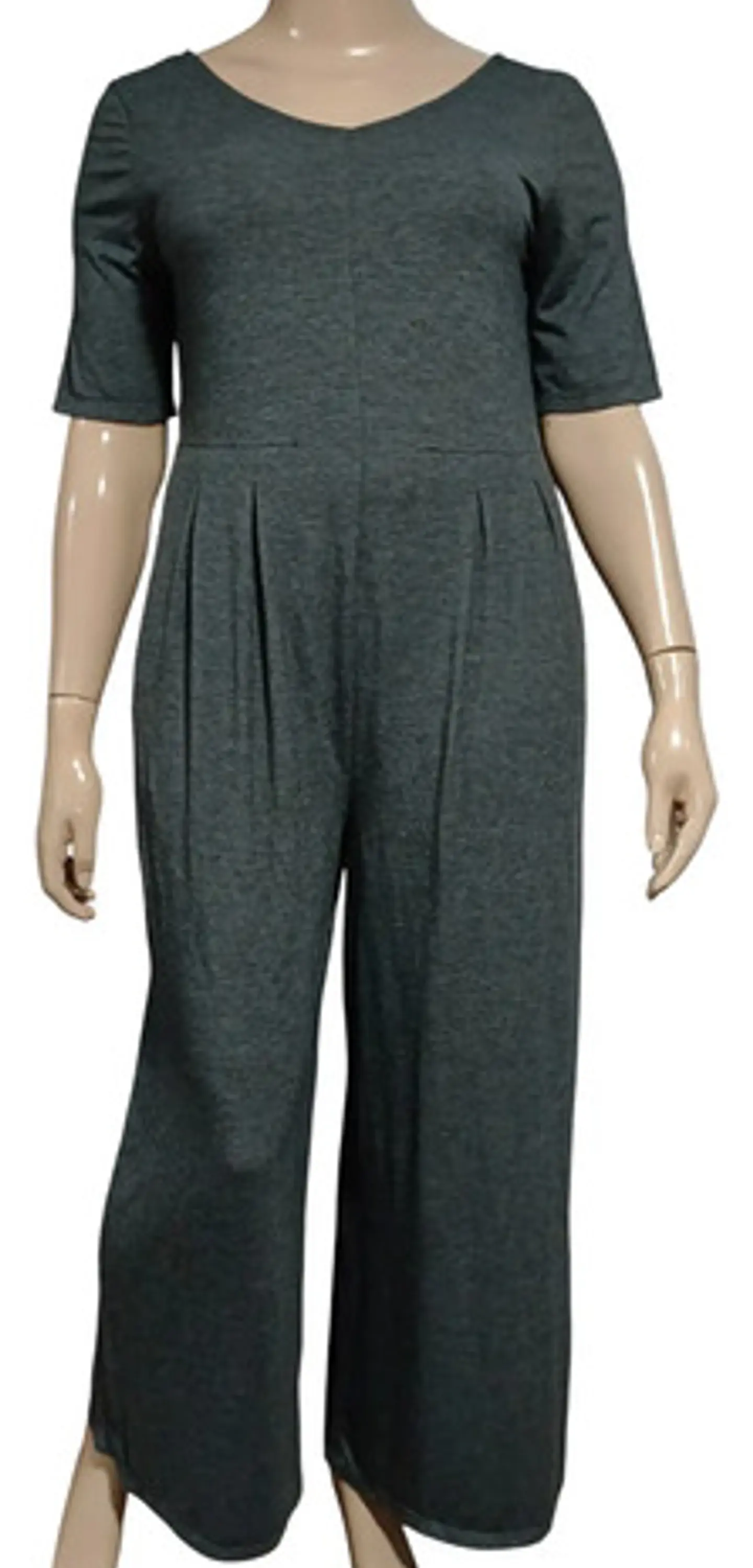 Enterito Mujer Casual Palazzo Manga Corta Cuddl Duds Talla L 2