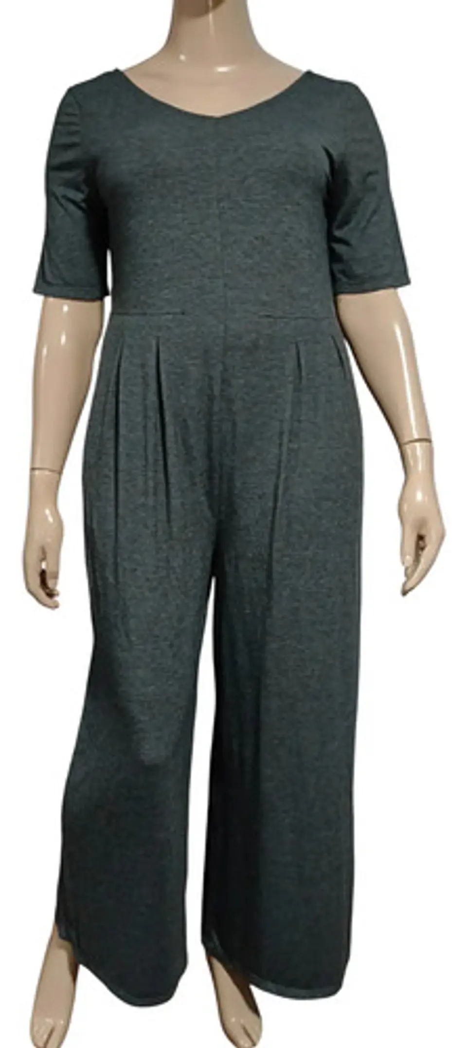 Enterito Mujer Casual Palazzo Manga Corta Cuddl Duds Talla L 2