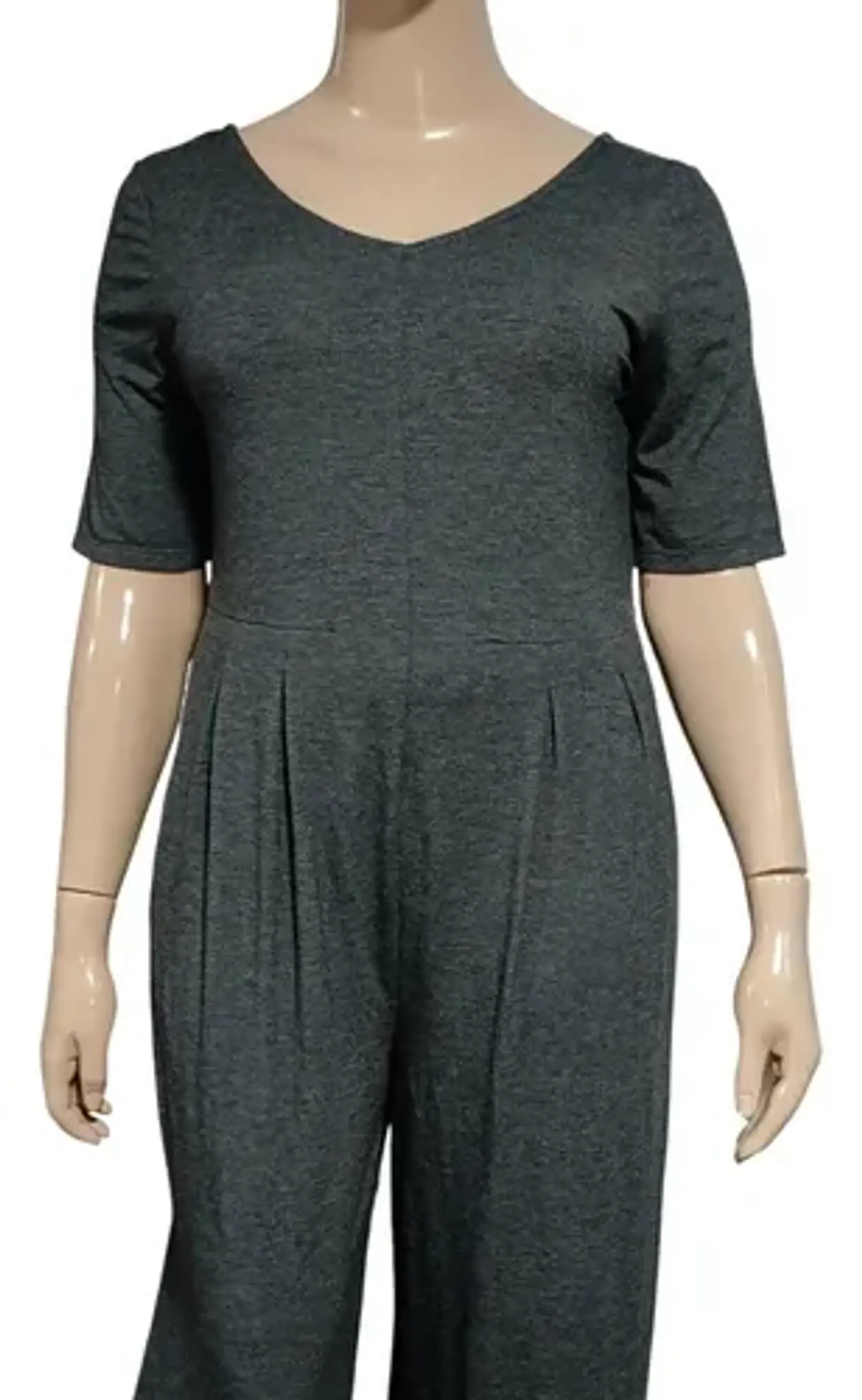 Enterito Mujer Casual Palazzo Manga Corta Cuddl Duds Talla L 3