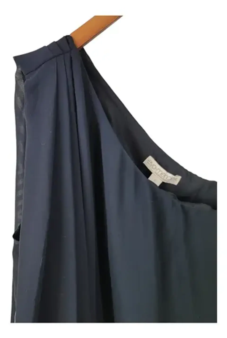 Vestido De Fiesta Eva Mendes_un Hombro Capa Superpuesta T. L 9