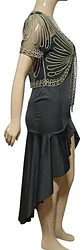 Vestido De Fiesta Ajustado Asimétrico Con Bolero Talla M - Miniatura 3