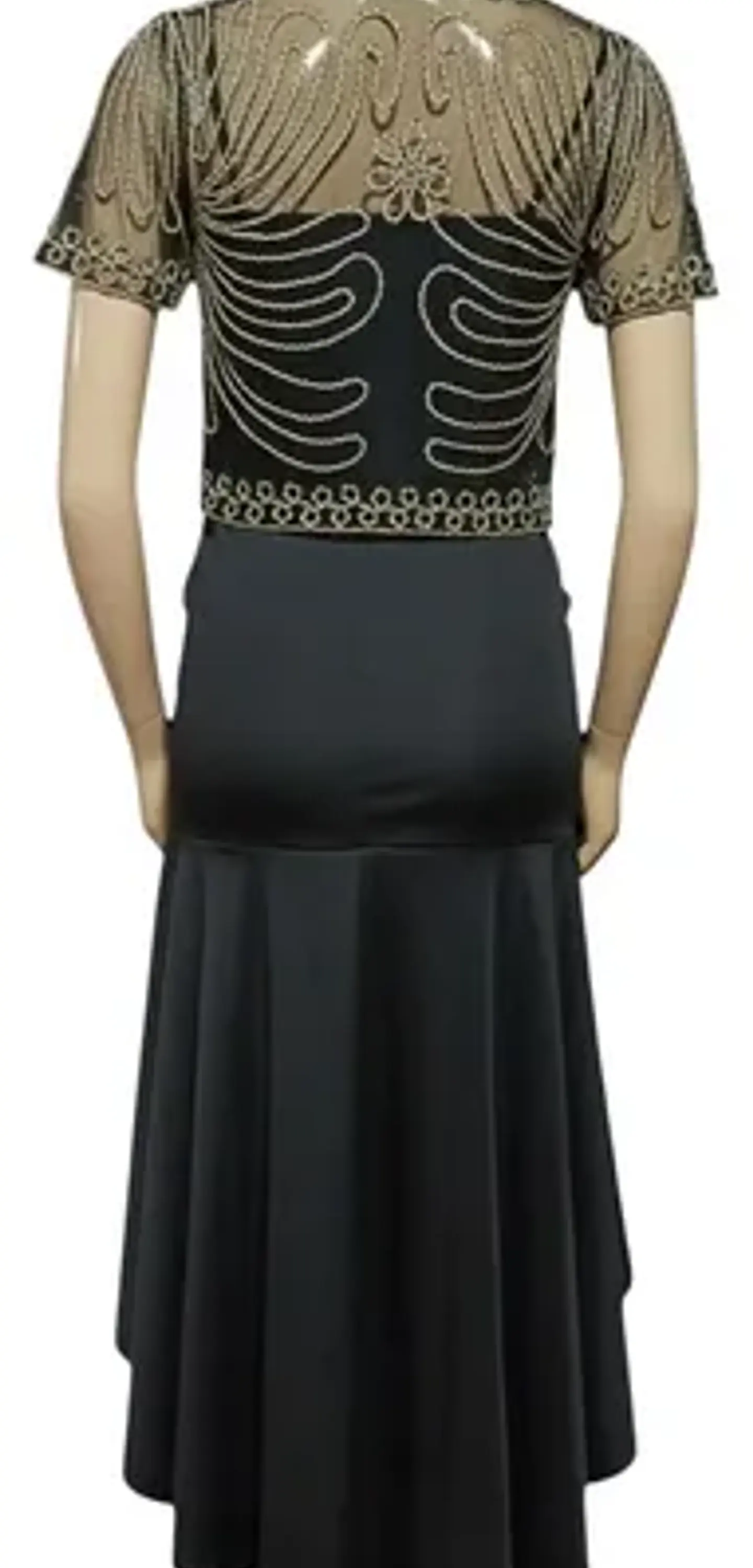 Vestido De Fiesta Ajustado Asimétrico Con Bolero Talla M 4