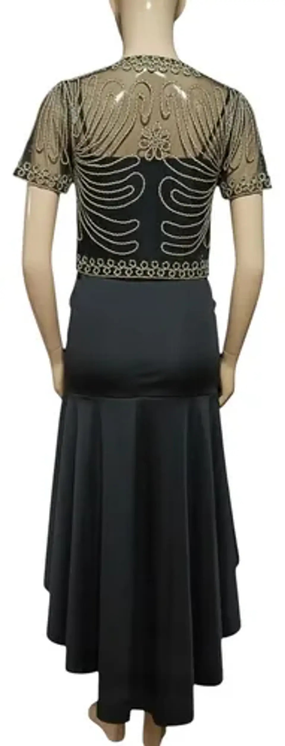 Vestido De Fiesta Ajustado Asimétrico Con Bolero Talla M 4