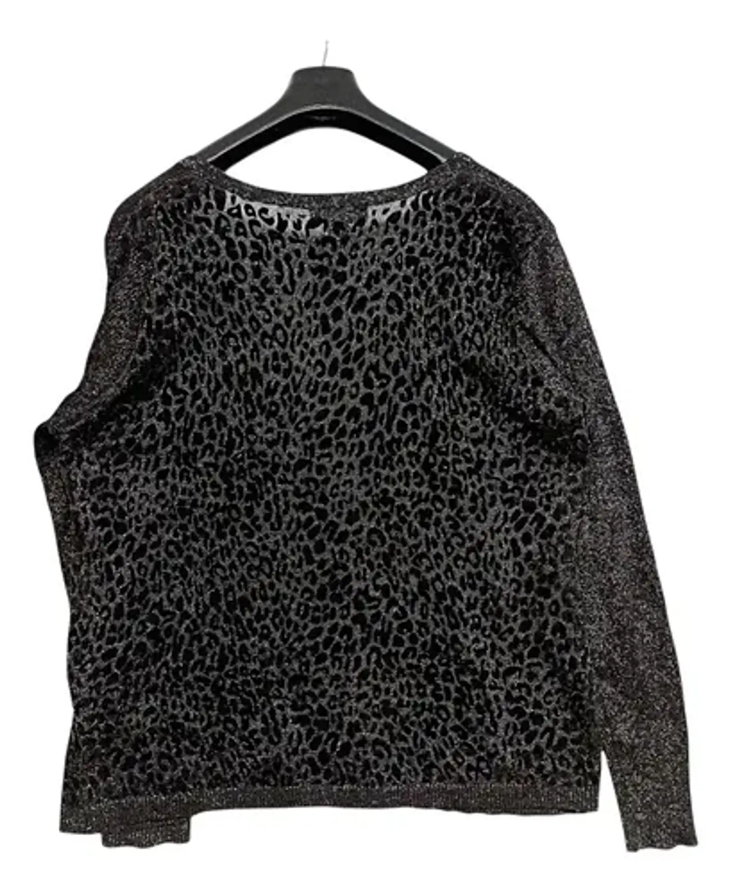 Cardigan De Lúrex Negro Ashley Stewart Talla Grande 2xl 3