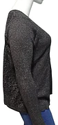 Cardigan De Lúrex Negro Ashley Stewart Talla Grande 2xl - Miniatura 6