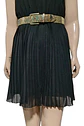 Vestido Formal Coctel De Gasa Negra Falda Plisada Talla M - Miniatura 6