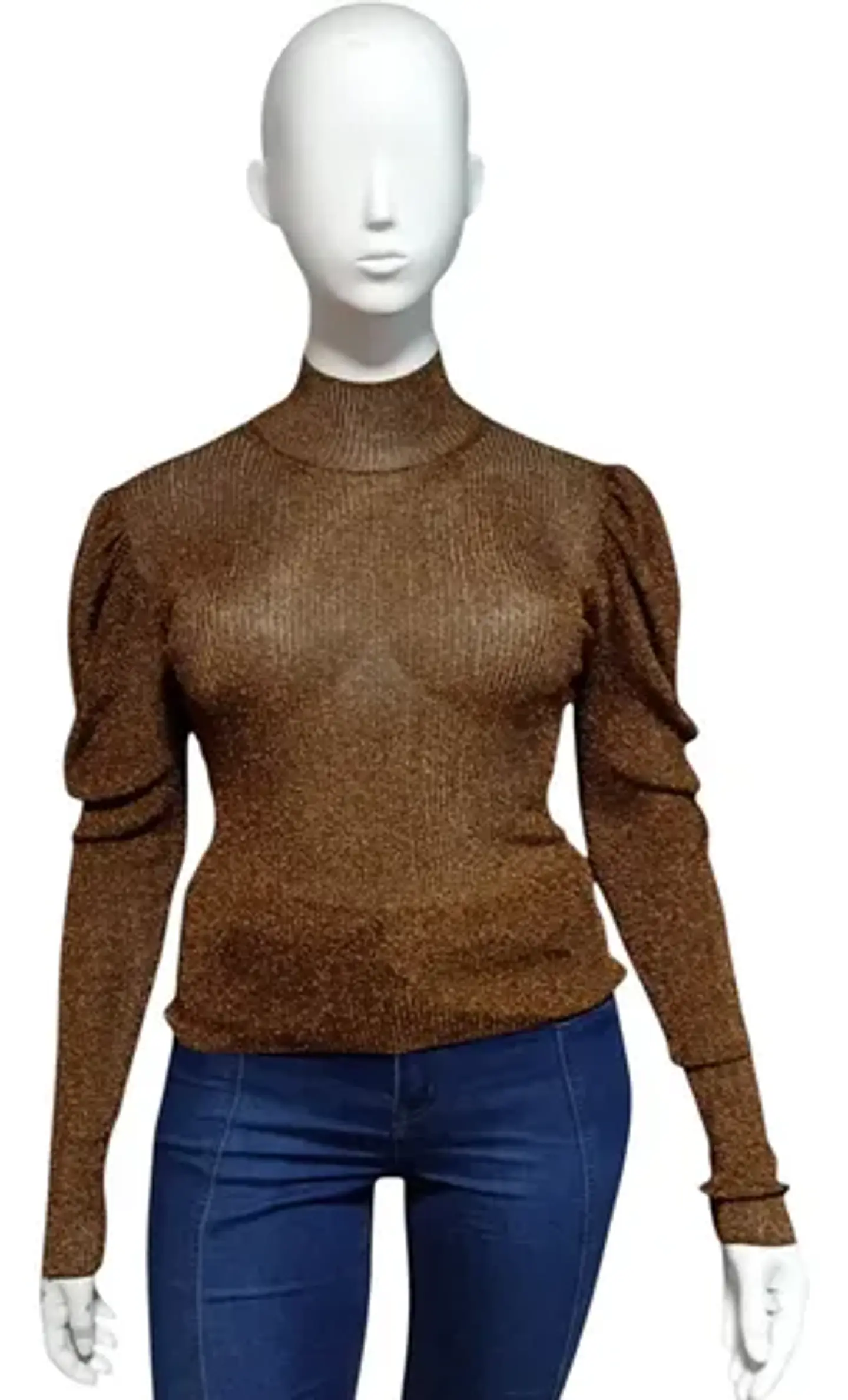Top Traslucido Brillante Importado Caroline Constas Talla L 2