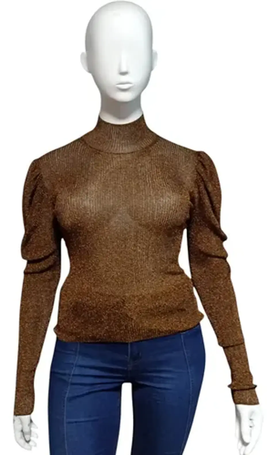Top Traslucido Brillante Importado Caroline Constas Talla L 2
