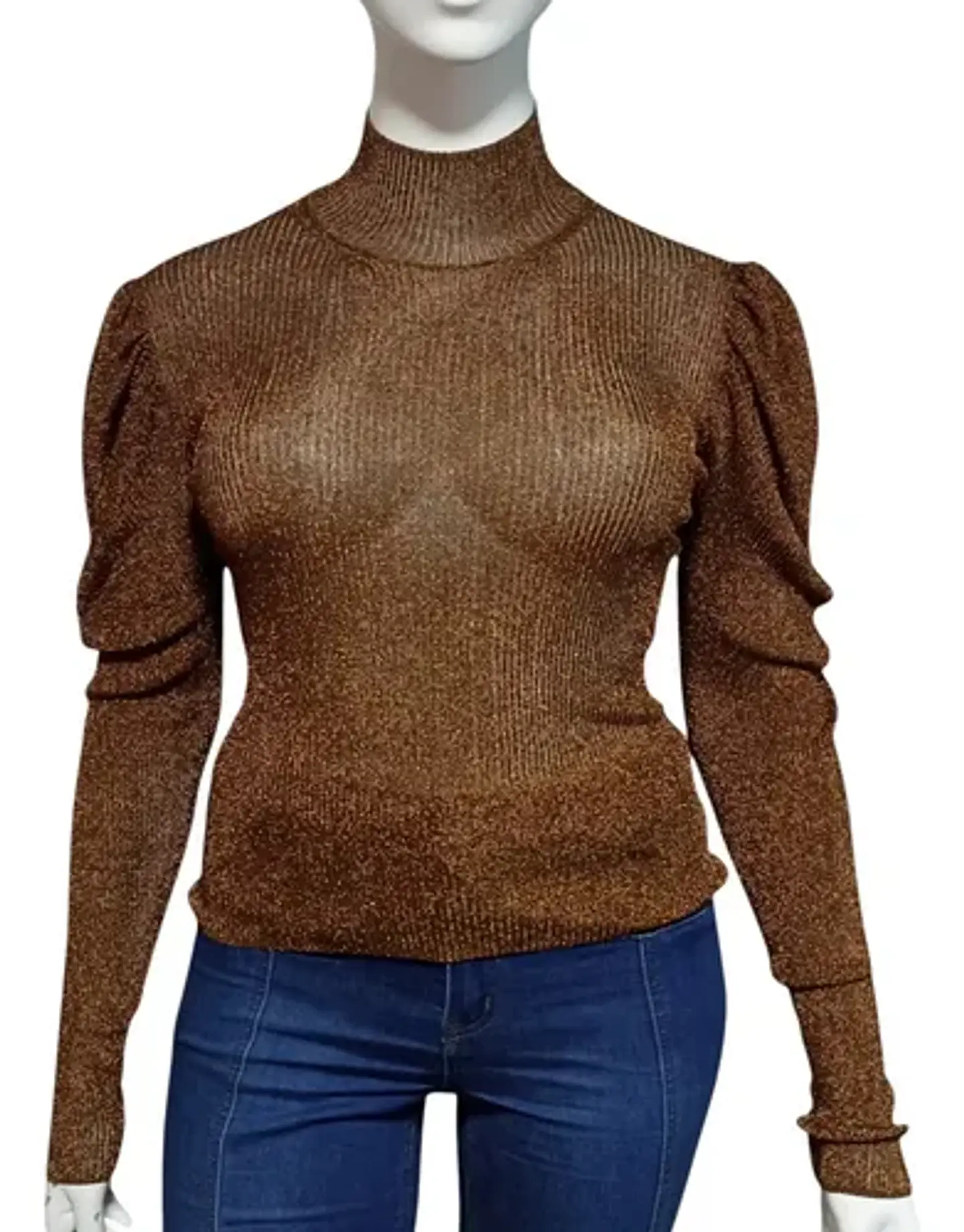 Top Traslucido Brillante Importado Caroline Constas Talla L 3
