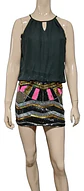 Vestido De Fiesta Con Mini Falda De Lentejuelas Talla S - Miniatura 2