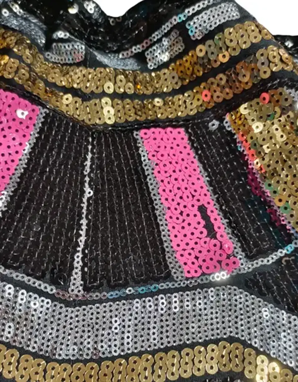 Vestido De Fiesta Con Mini Falda De Lentejuelas Talla S 8