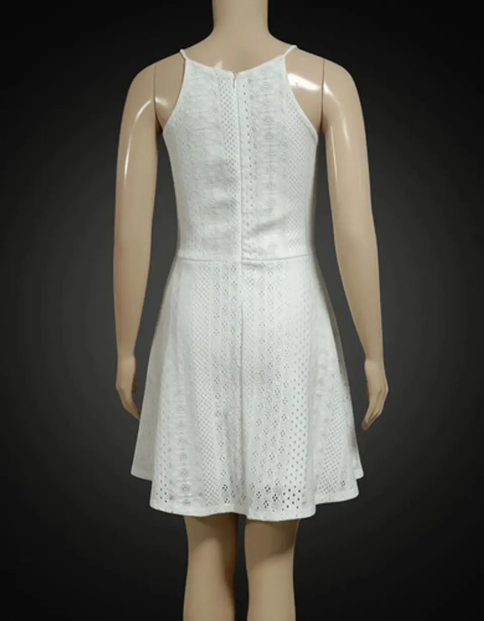 Vestido Blanco Corto Con Tirantes - Marquis Talla L 5