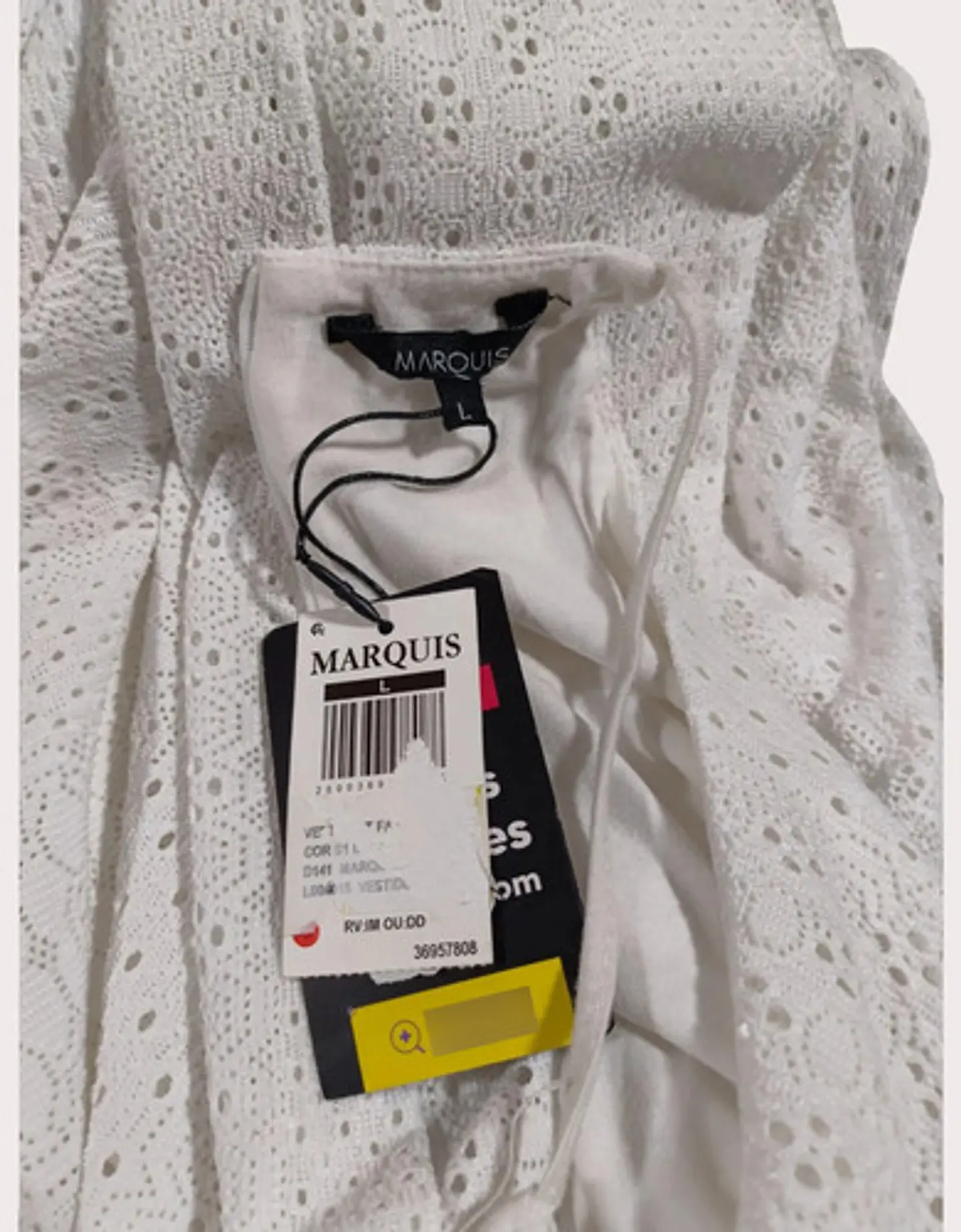 Vestido Blanco Corto Con Tirantes - Marquis Talla L 6