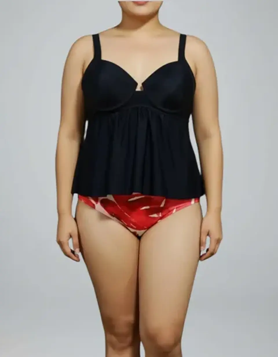 Traje De Baño De 2 Piezas Tankini Beachsissi Talla L - Xl 2