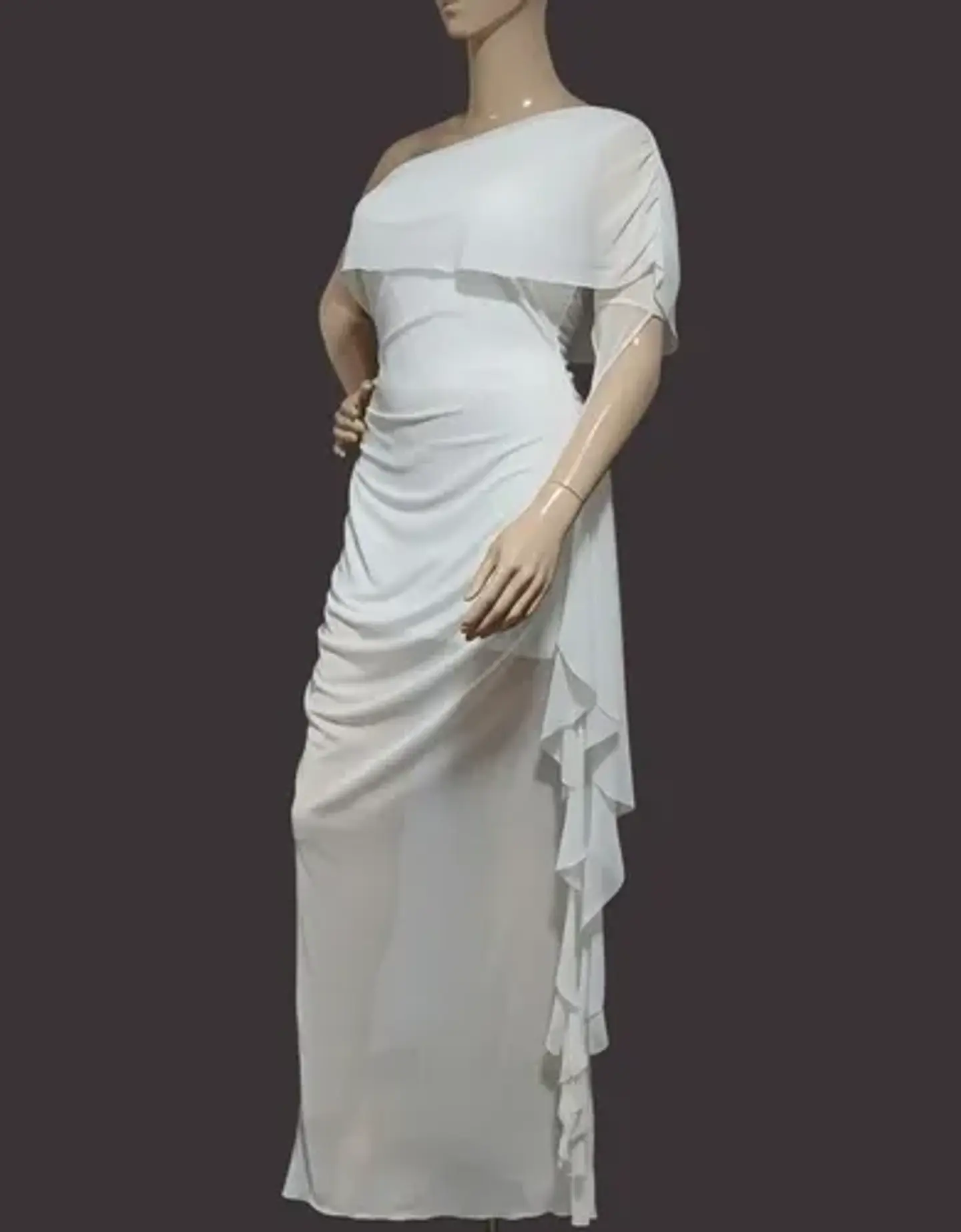 Vestido Blanco De Fiesta Importado - Tallas Grandes 2xl 4