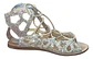 Sandalias Zara Plateadas Glitter Estilo Gladiadoras Talla 38 - Miniatura 4