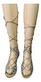 Sandalias Zara Plateadas Glitter Estilo Gladiadoras Talla 38 - Miniatura 5
