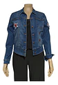 Chaqueta de Mezclilla Personalizada con Lentejuelas Diseño Betty Boop - Talla XL - Miniatura 3