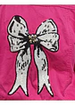 Chaqueta De Mezclilla Fucsia Con Lentejuelas Decorativas - Miniatura 8