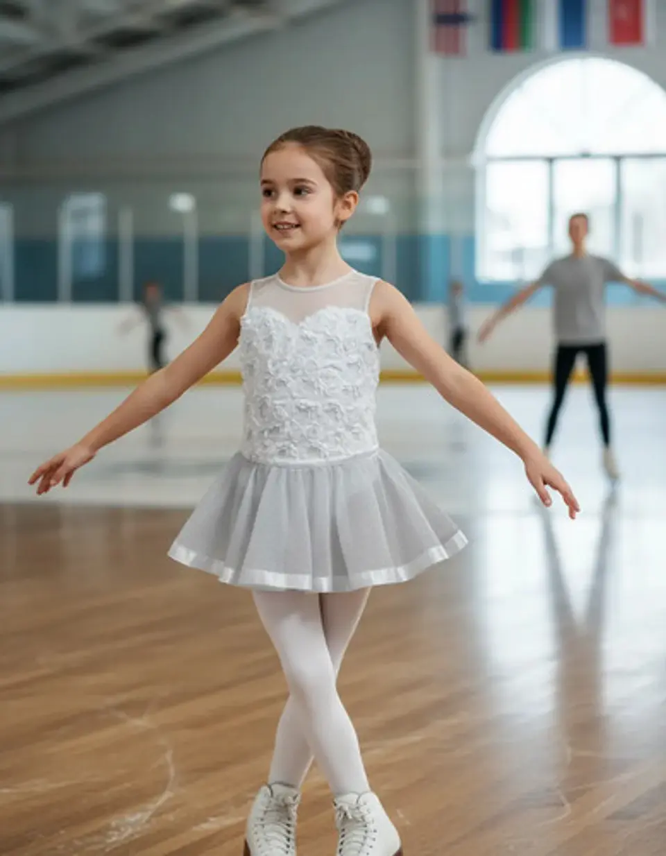 Vestido Importado Patinaje Artistico Dansco Talla 6 A 8 Años 1