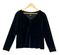 Bolero De Fiesta Azul De Terciopelo Importado Talla M - Miniatura 6