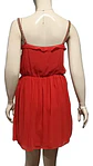 Vestido De Fiesta - Noche De Gasa Roja Marca Zara Talla L - Miniatura 6