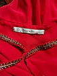 Vestido De Fiesta - Noche De Gasa Roja Marca Zara Talla L - Miniatura 7