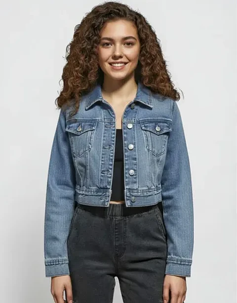 Chaqueta de Mezclilla Gap Corta Clásica - Talla M