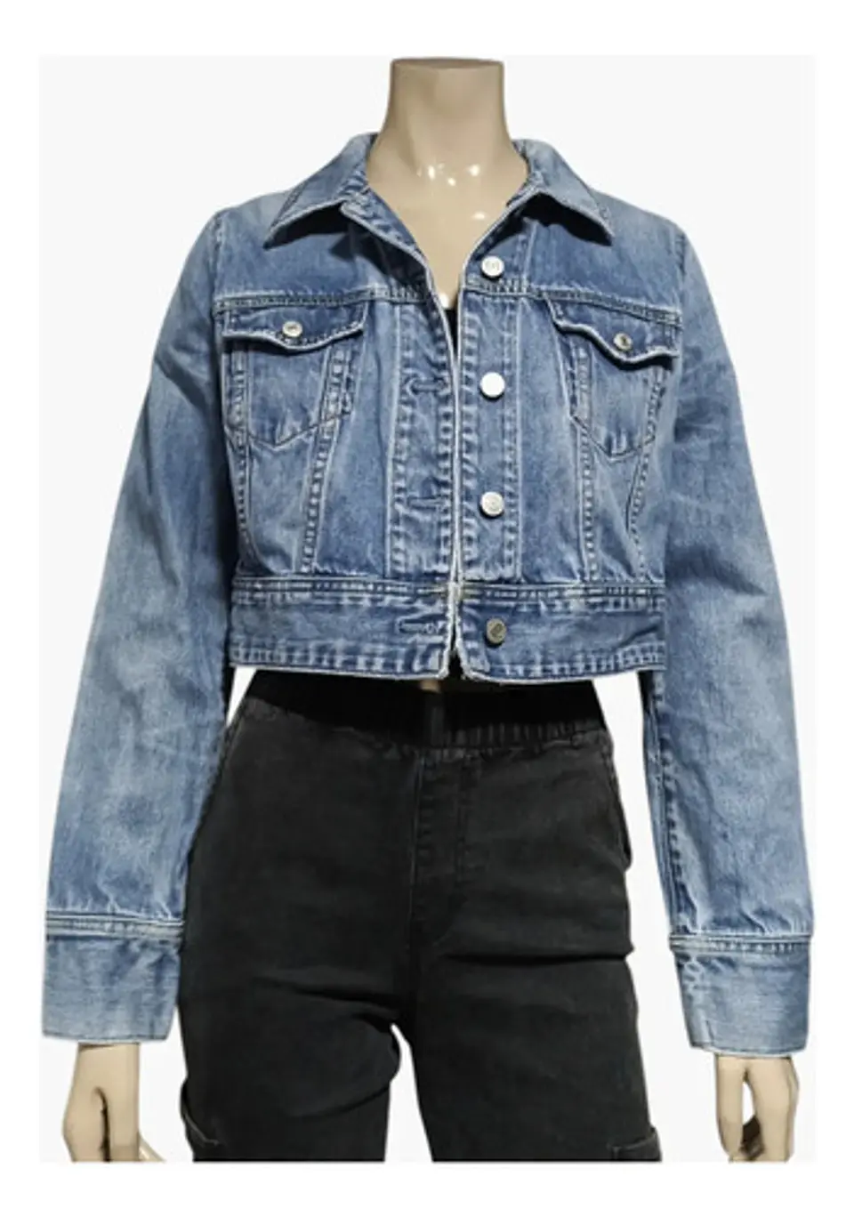 Chaqueta de Mezclilla Gap Corta Clásica - Talla M 2