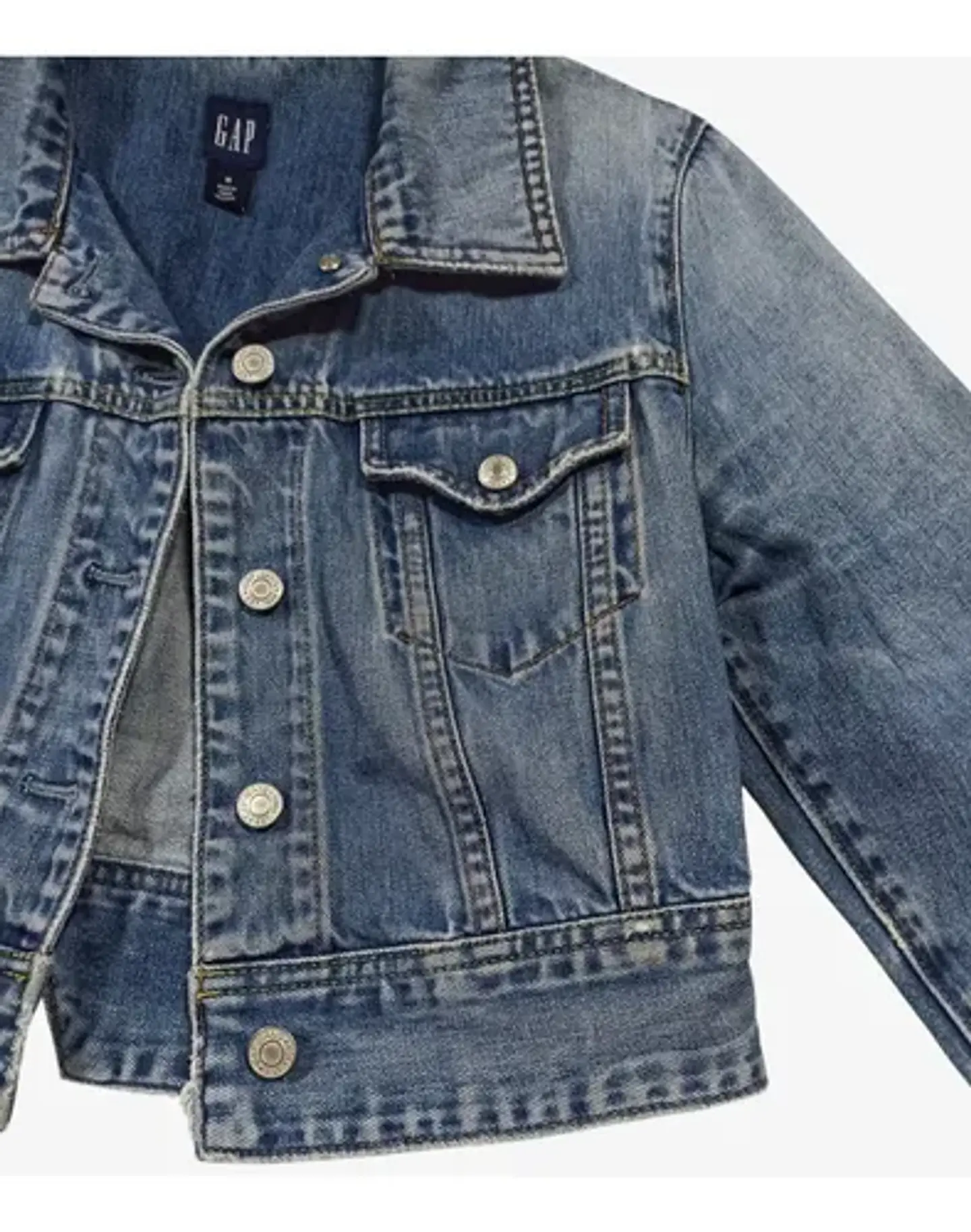 Chaqueta de Mezclilla Gap Corta Clásica - Talla M 8