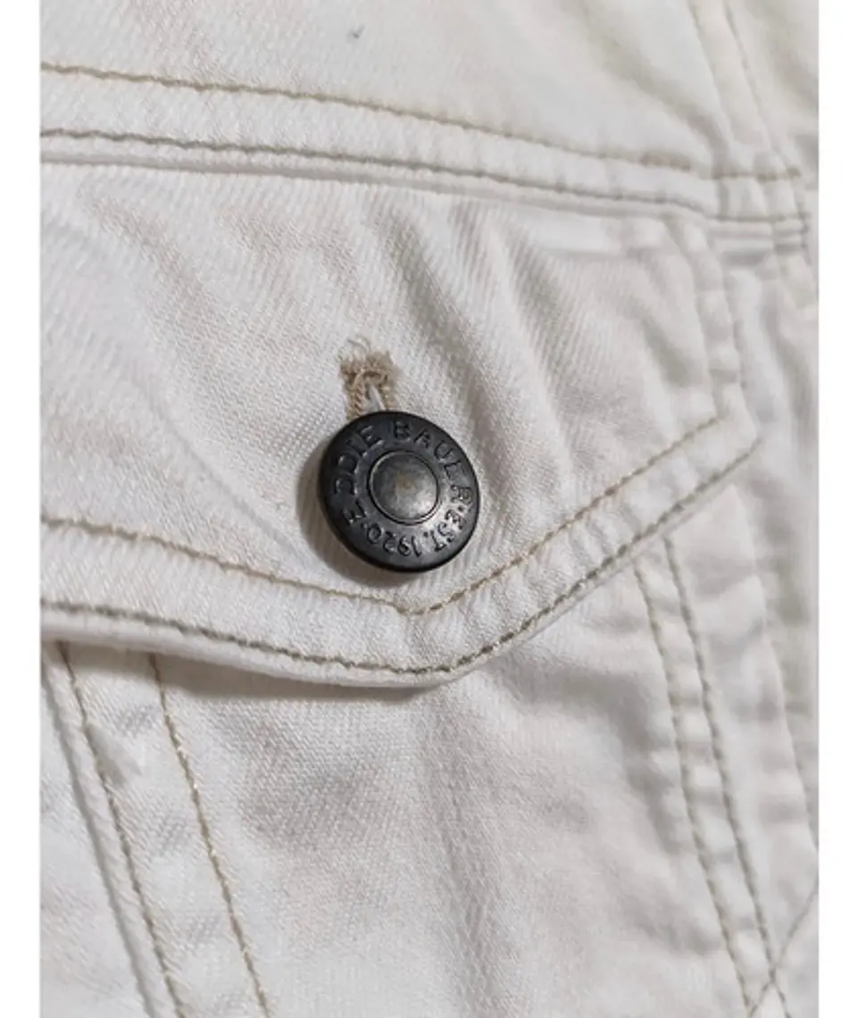 Chaqueta de Mezclilla Blanca Eddie Bauer - Talla M 9
