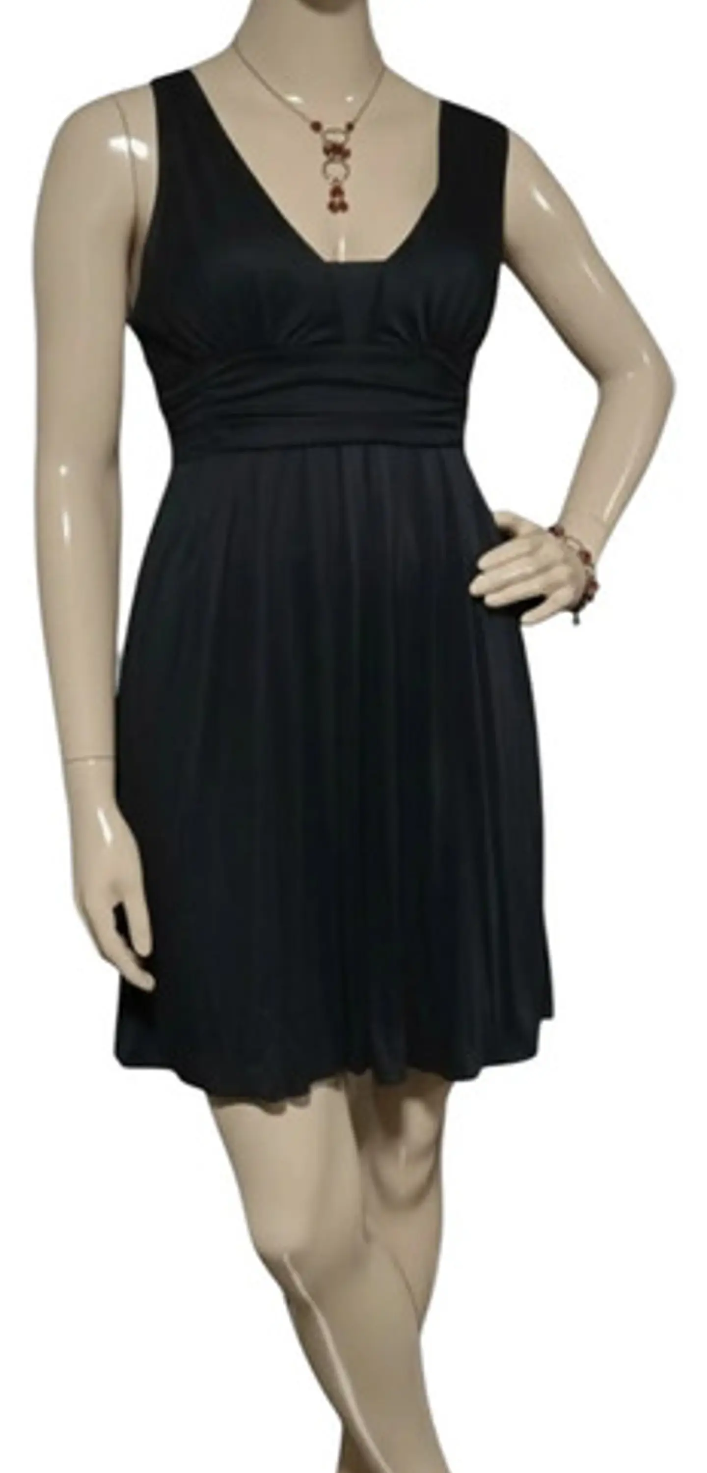 Vestido Negro Formal Fiesta Corto Sin Mangas Mango Talla L 3
