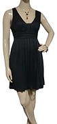 Vestido Negro Formal Fiesta Corto Sin Mangas Mango Talla L - Miniatura 3