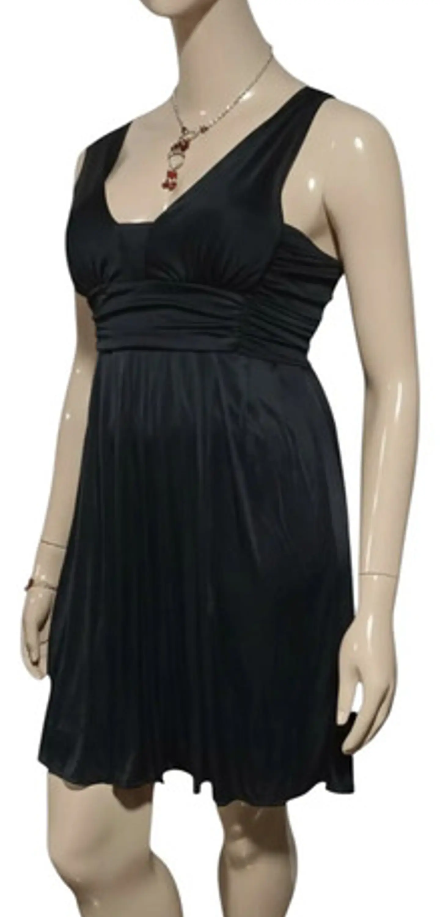 Vestido Negro Formal Fiesta Corto Sin Mangas Mango Talla L 4