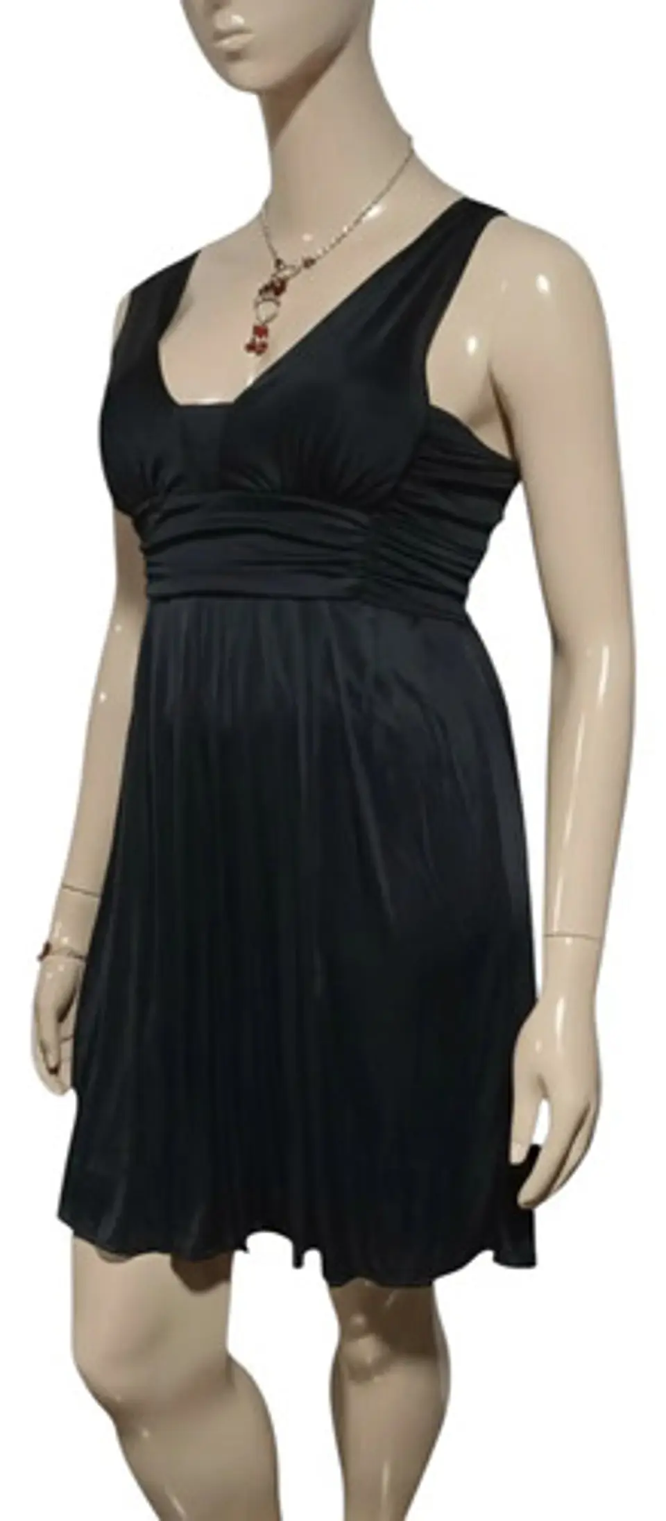 Vestido Negro Formal Fiesta Corto Sin Mangas Mango Talla L 4