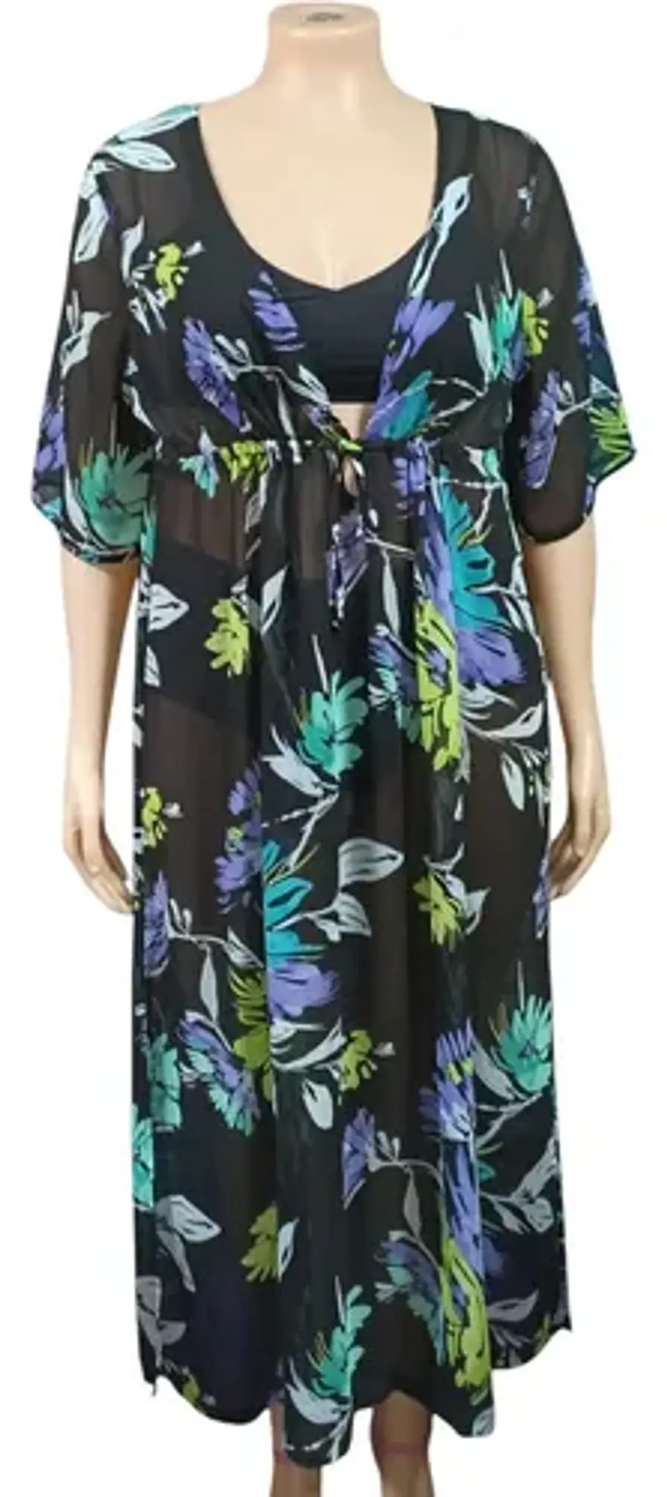 Maxi Vestido Túnica Salida De Baño - Para Mujer Talla 2xl 2