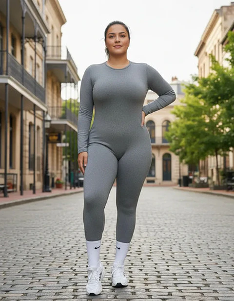 Enterito Casual Con Un Toque Deportivo Mujer Talla L - Xl
