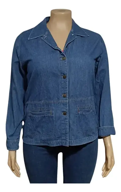 Chaqueta de Mezclilla Vintage Y Ligera Casey & Max Talla L - XL