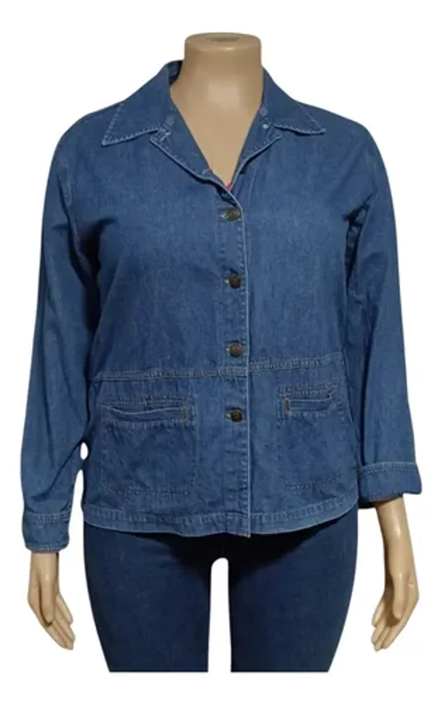 Chaqueta de Mezclilla Vintage Y Ligera Casey & Max Talla L - XL 1
