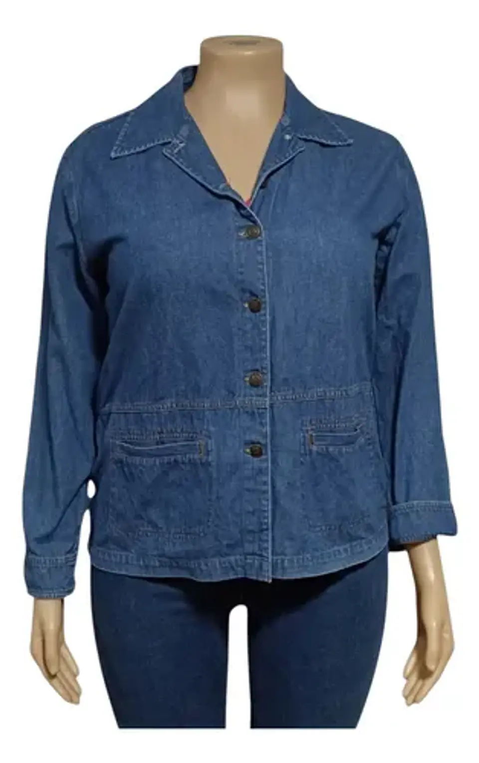 Chaqueta de Mezclilla Vintage Y Ligera Casey & Max Talla L - XL 1